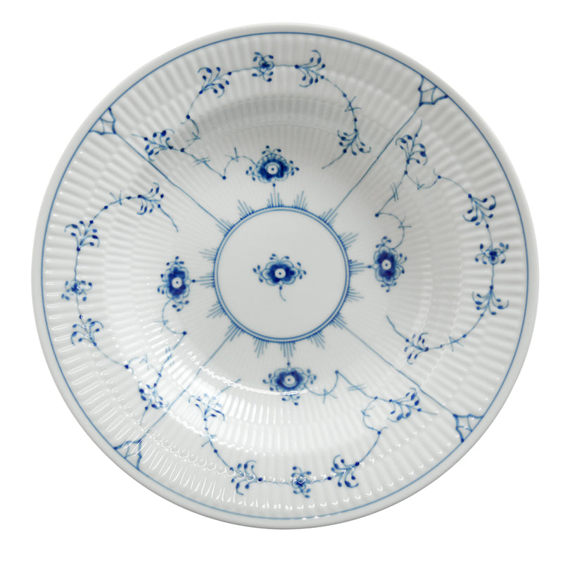 ロイヤルコペンハーゲン 101-604 ブルーフルーテッド プレイン スーププレート 21cm