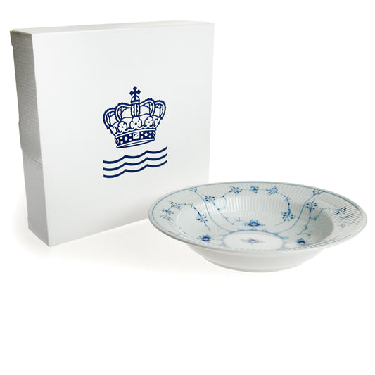 ロイヤルコペンハーゲン 101-604 ブルーフルーテッド プレイン スーププレート 21cm