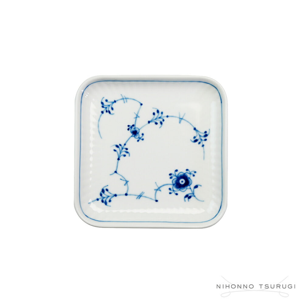 ロイヤルコペンハーゲン ブルーフルーテッド プレイン スモール スクエアディッシュ 1101709