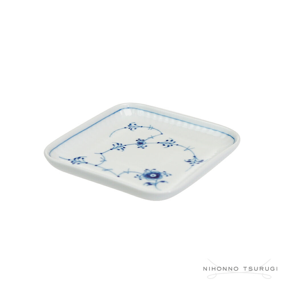 ロイヤルコペンハーゲン ブルーフルーテッド プレイン スモール スクエアディッシュ 1101709