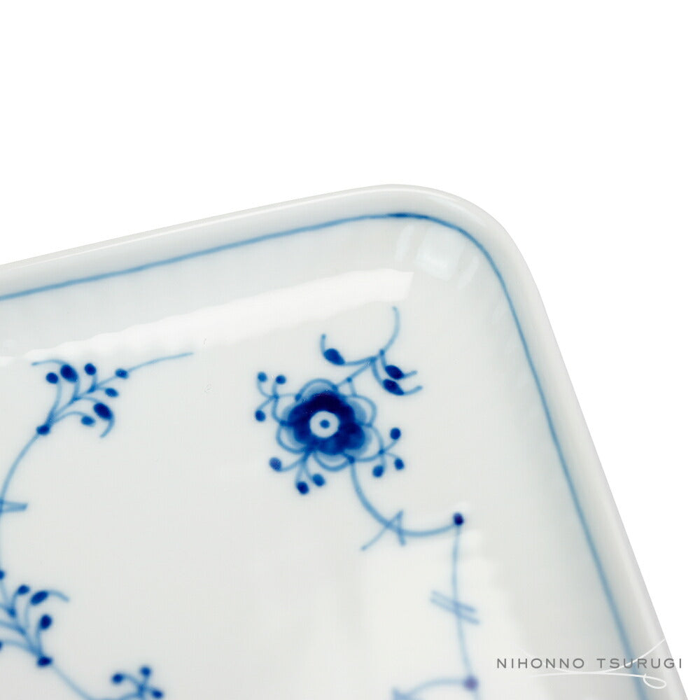 ロイヤルコペンハーゲン ブルーフルーテッド プレイン スモール スクエアディッシュ 1101709