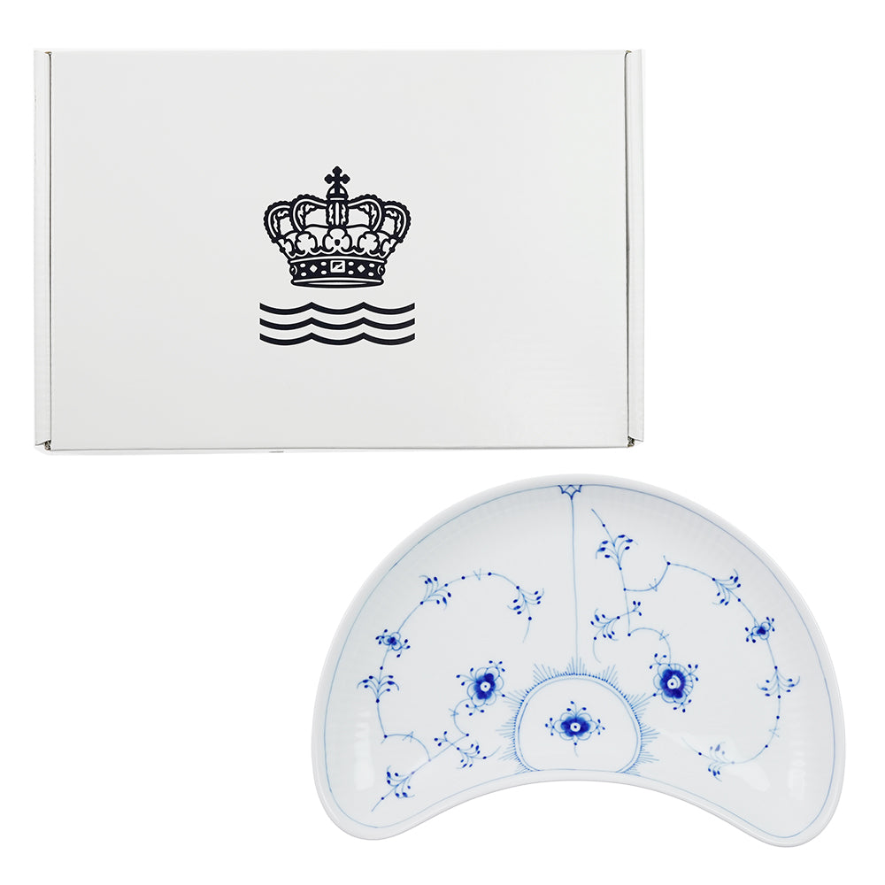 ロイヤルコペンハーゲン ブルーフルーテッド プレイン ディッシュ クレセント 1-101-352