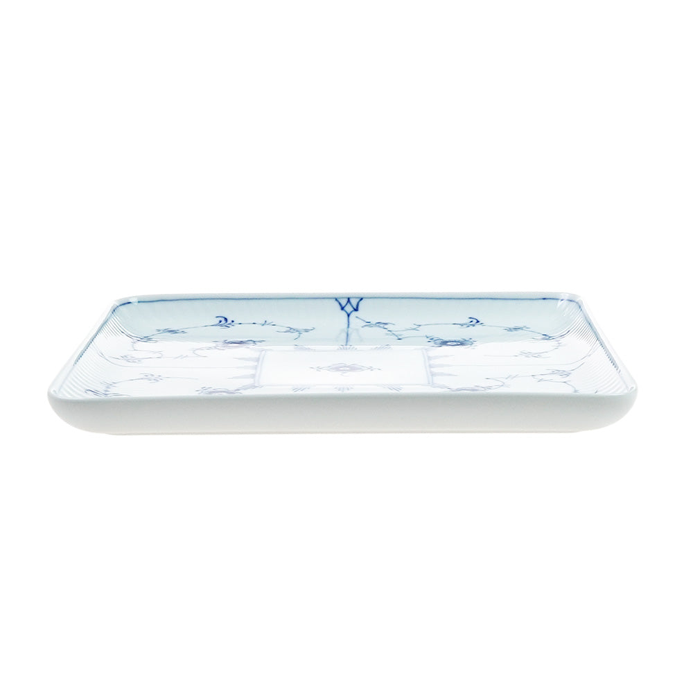 ロイヤルコペンハーゲン ブルーフルーテッド プレイン スクエアディッシュ 20cm 1-101-720