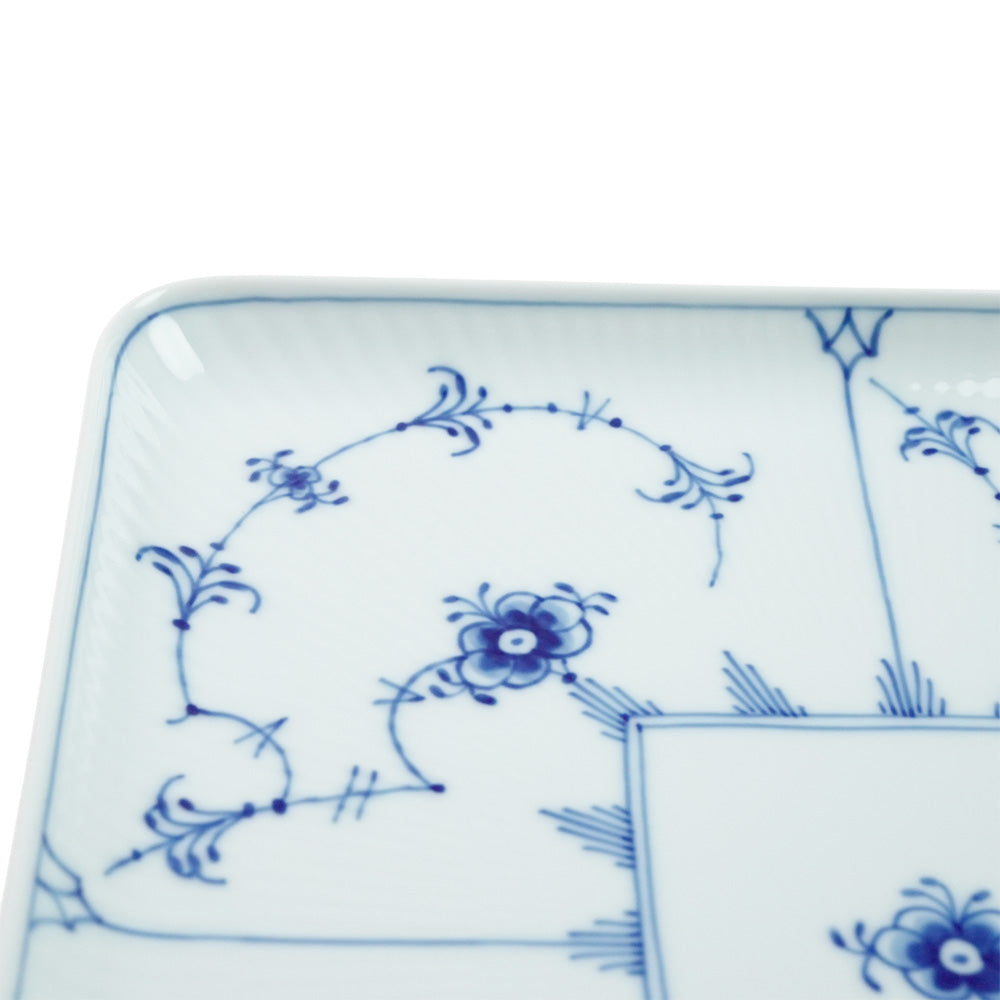 ロイヤルコペンハーゲン ブルーフルーテッド プレイン スクエアディッシュ 20cm 1-101-720