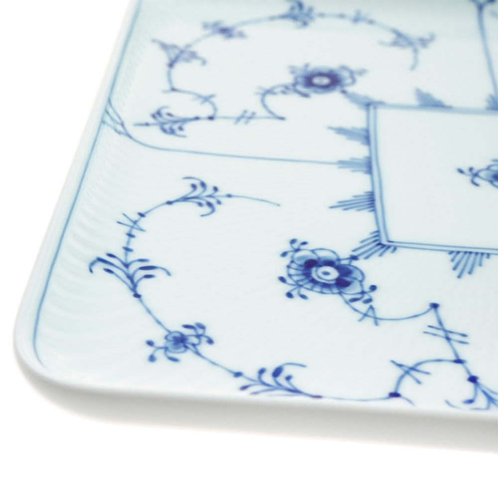 ロイヤルコペンハーゲン ブルーフルーテッド プレイン スクエアディッシュ 20cm 1-101-720
