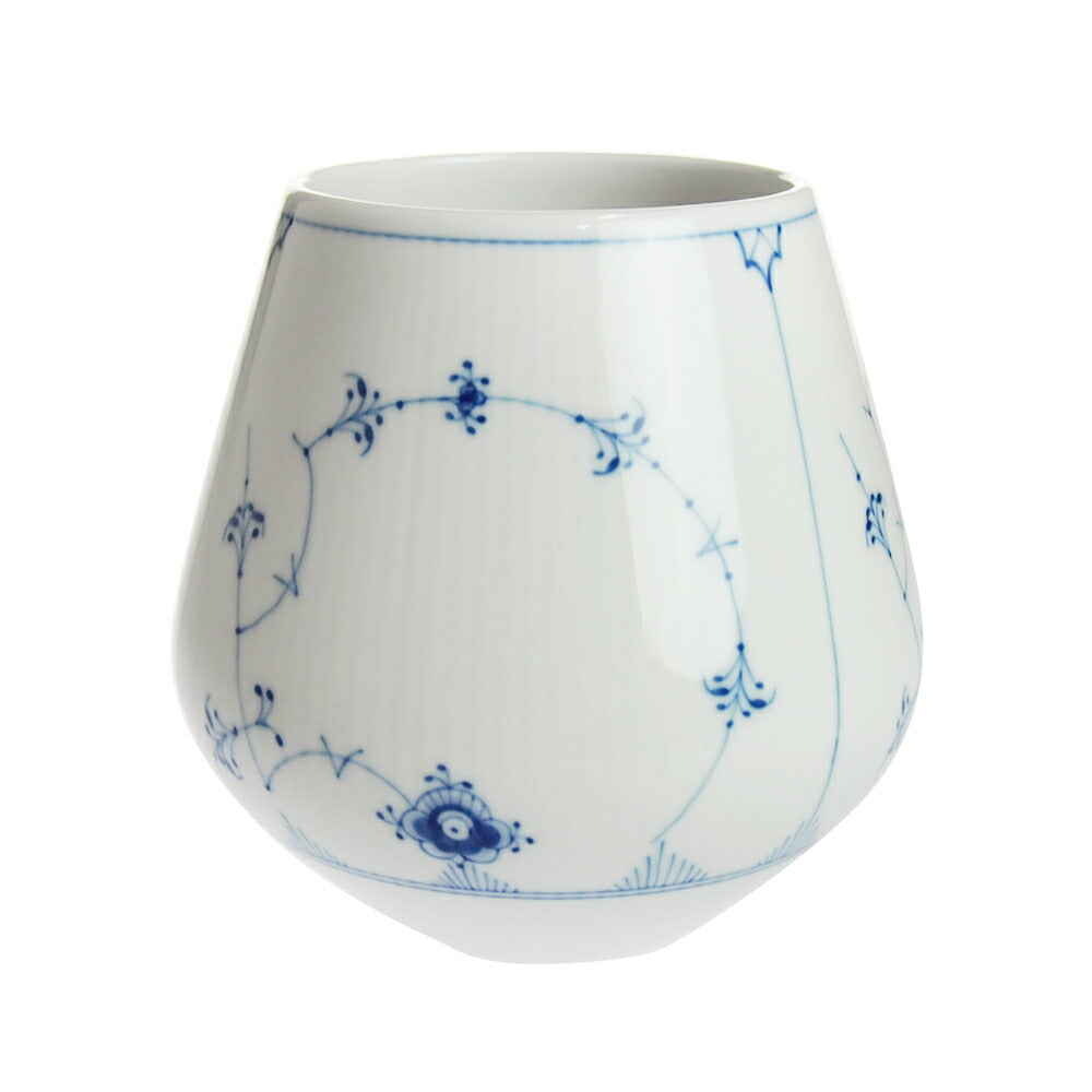 ロイヤルコペンハーゲン 101-681 ブルーフルーテッド プレイン ベース 15cm