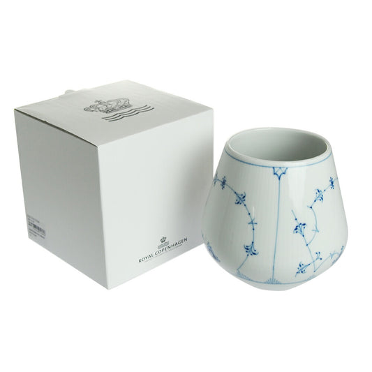 ロイヤルコペンハーゲン 101-681 ブルーフルーテッド プレイン ベース 15cm