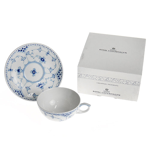 ロイヤルコペンハーゲン ハーフレース ティーカップ＆ソーサー 102-080