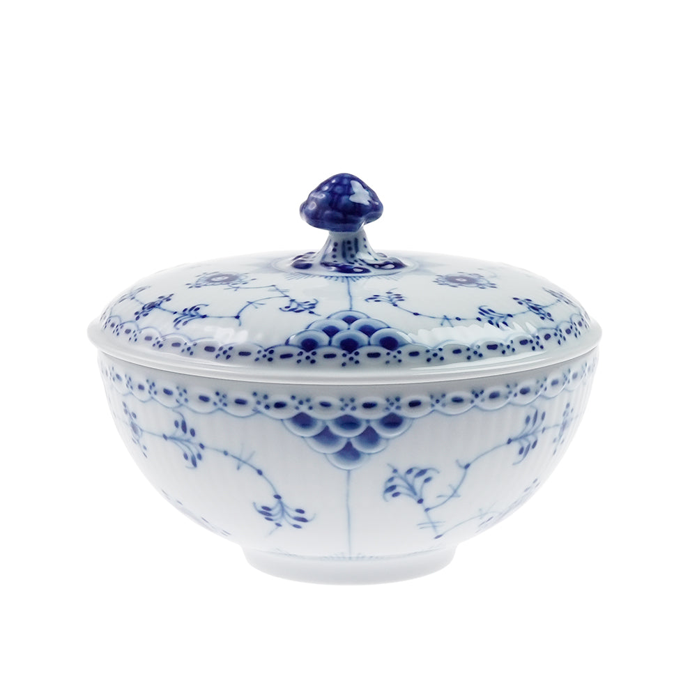 ロイヤルコペンハーゲン(ROYAL COPENHAGEN) ブルーフルーテッド ハーフレース ボウル&ソーサー  1-102-277