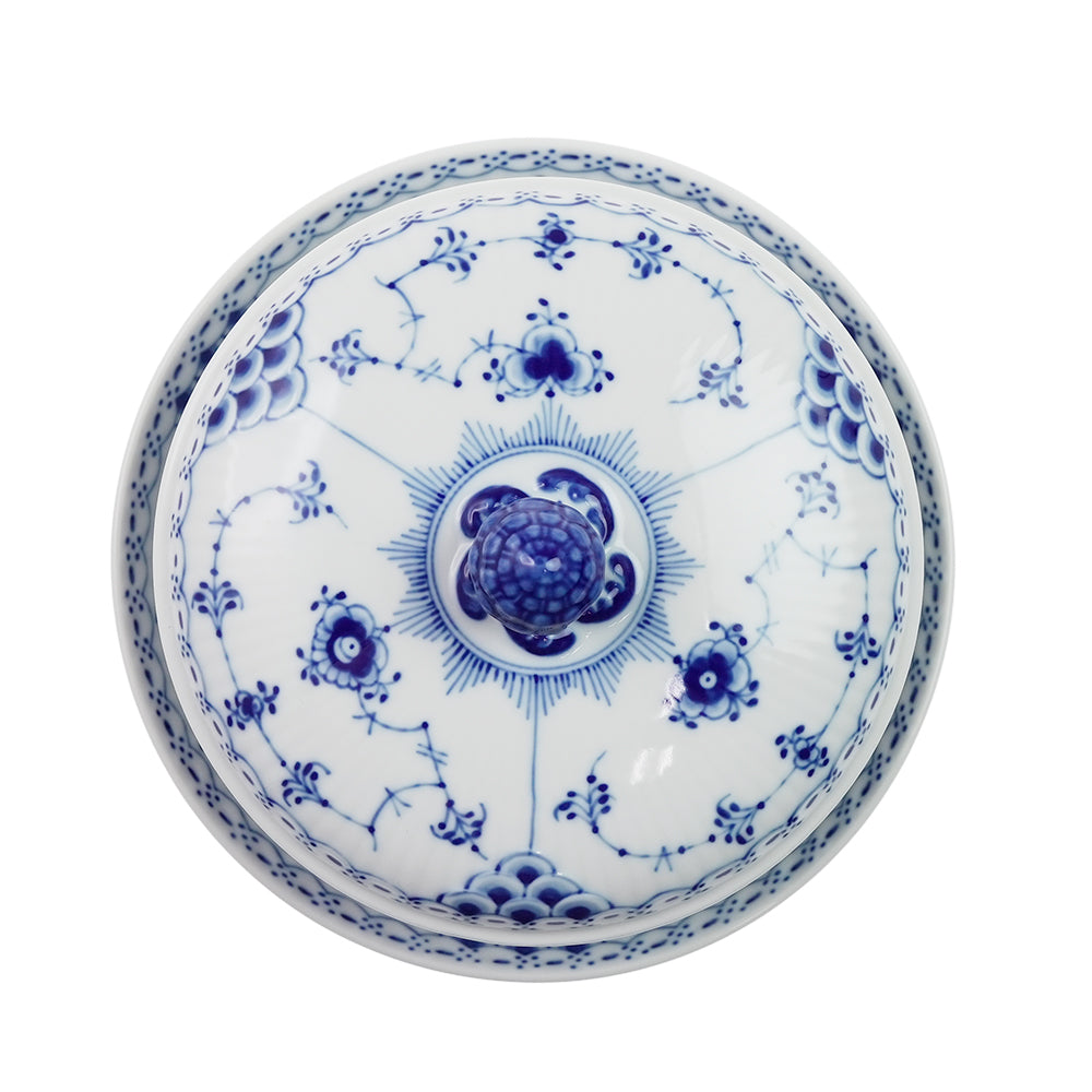 ロイヤルコペンハーゲン(ROYAL COPENHAGEN) ブルーフルーテッド ハーフレース ボウル&ソーサー  1-102-277