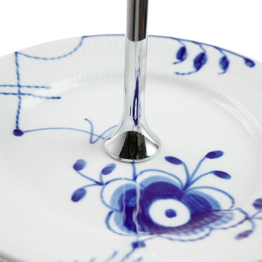 ロイヤルコペンハーゲン ブルーフルーテッド メガ デザートスタンド3段 2-381-438