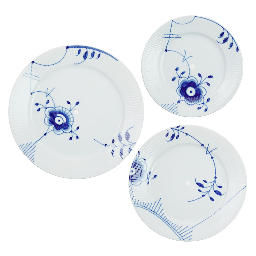 ロイヤルコペンハーゲン ブルーフルーテッド メガ デザートスタンド3段 2-381-438