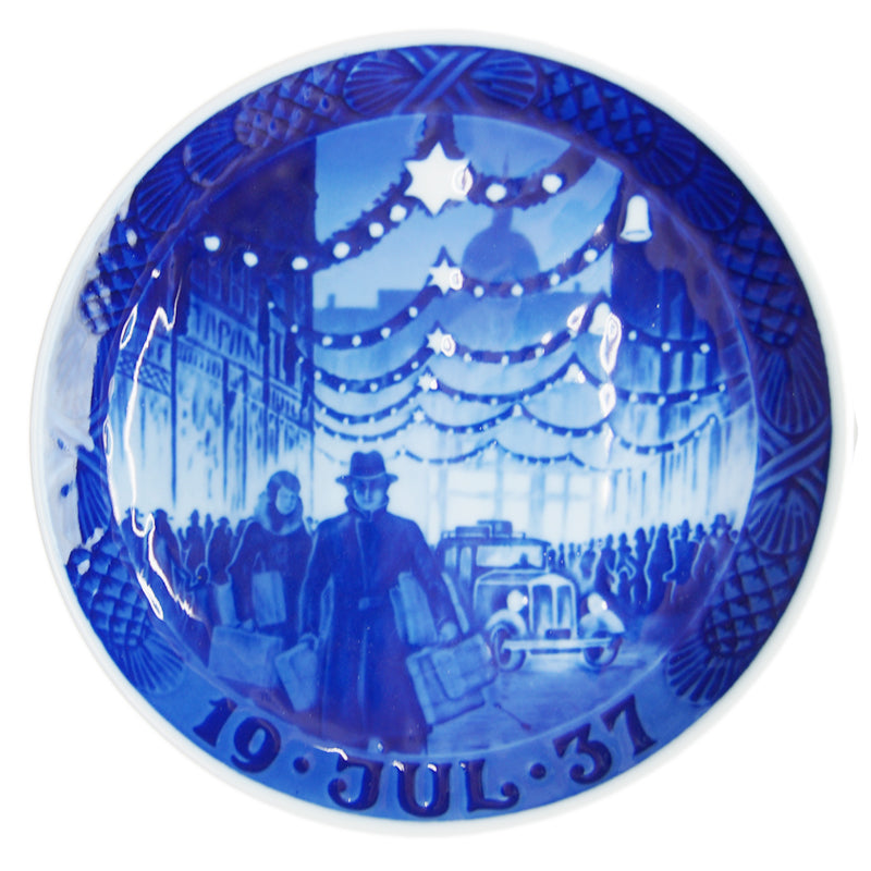 ロイヤルコペンハーゲン イヤープレート 1937年 コペンハーゲンのクリスマス