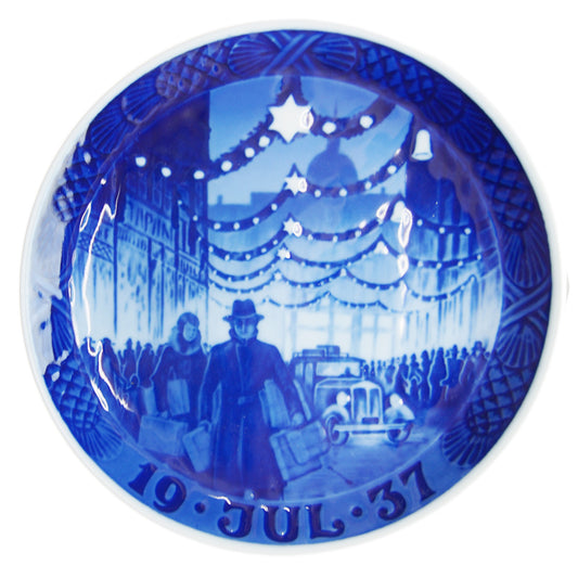 ロイヤルコペンハーゲン イヤープレート 1937年 コペンハーゲンのクリスマス