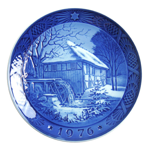 ロイヤルコペンハーゲン イヤープレート 1976年 ビベックの水車小屋