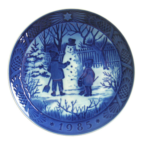ロイヤルコペンハーゲン イヤープレート 1985年 雪だるま