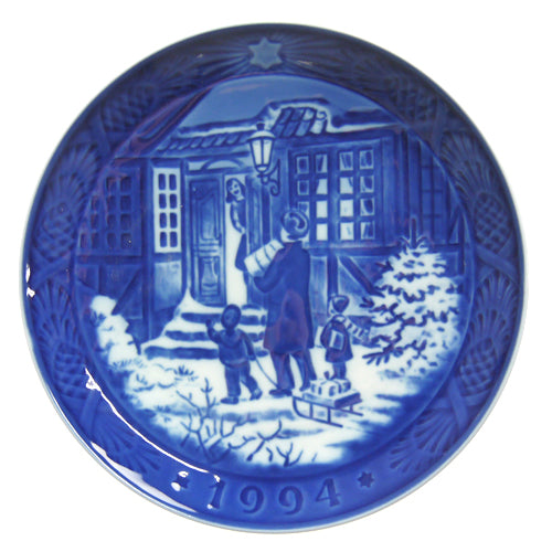 ロイヤルコペンハーゲン イヤープレート 1994年 お父さんとお買い物