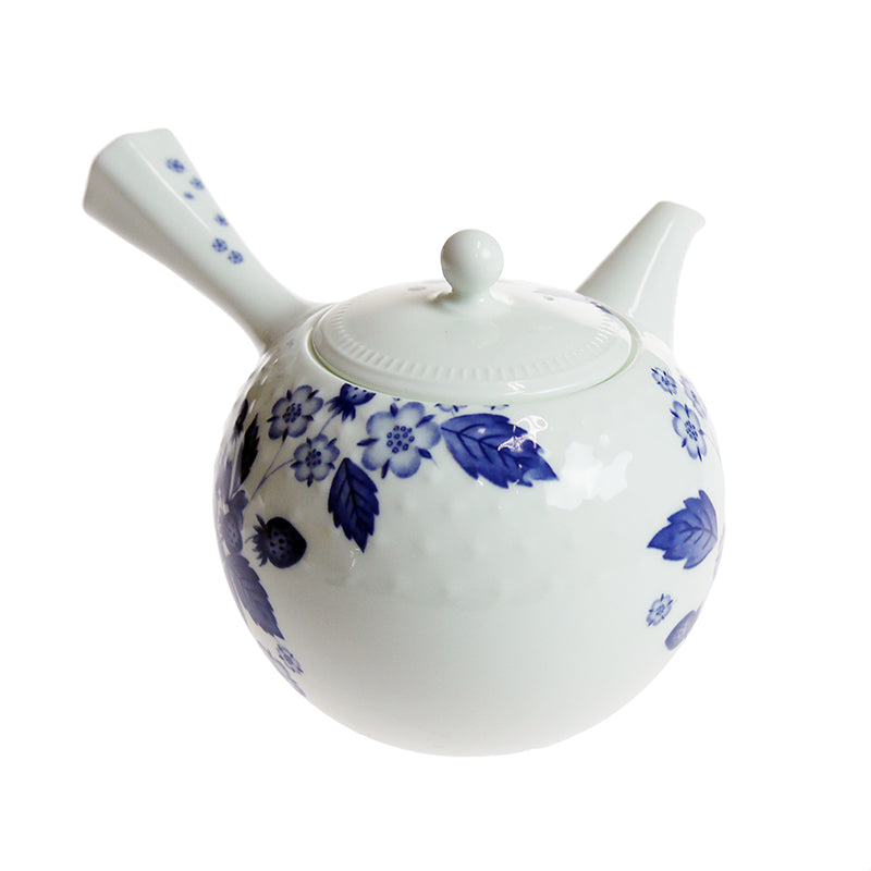 ウェッジウッド (WEDGWOOD) ストロベリー ブルーム インディゴ ジャパニーズティーポット470ml