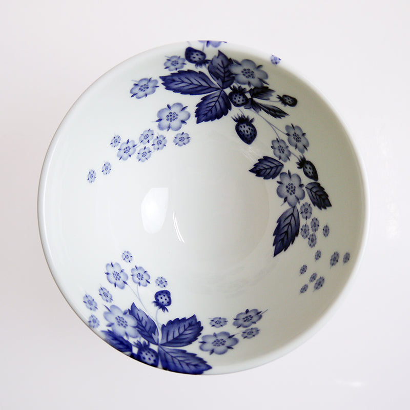 ウェッジウッド (WEDGWOOD) ストロベリー ブルーム インディゴ ライスボウル