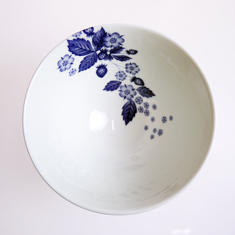 ウェッジウッド (WEDGWOOD) ストロベリー ブルーム インディゴ ライスボウル