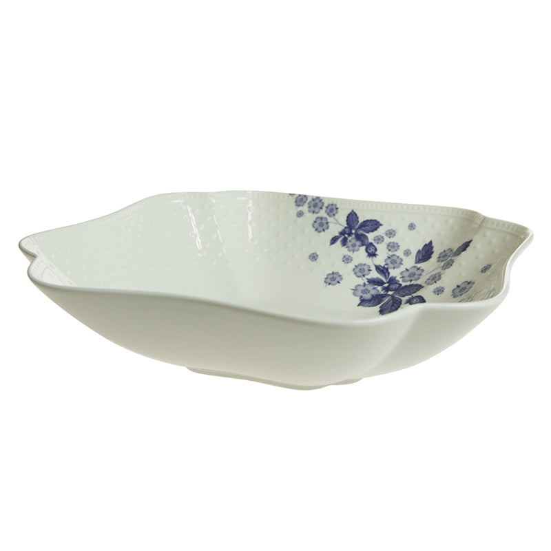 ウェッジウッド (WEDGWOOD) ストロベリー ブルーム インディゴ スクエアボウル 23cm