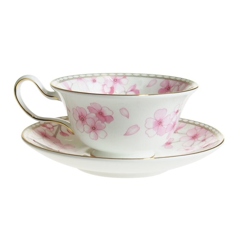 ウェッジウッド (WEDGWOOD) スプリングブロッサム ティーカップ&ソーサー ピオニー 【ブランドBOX付】