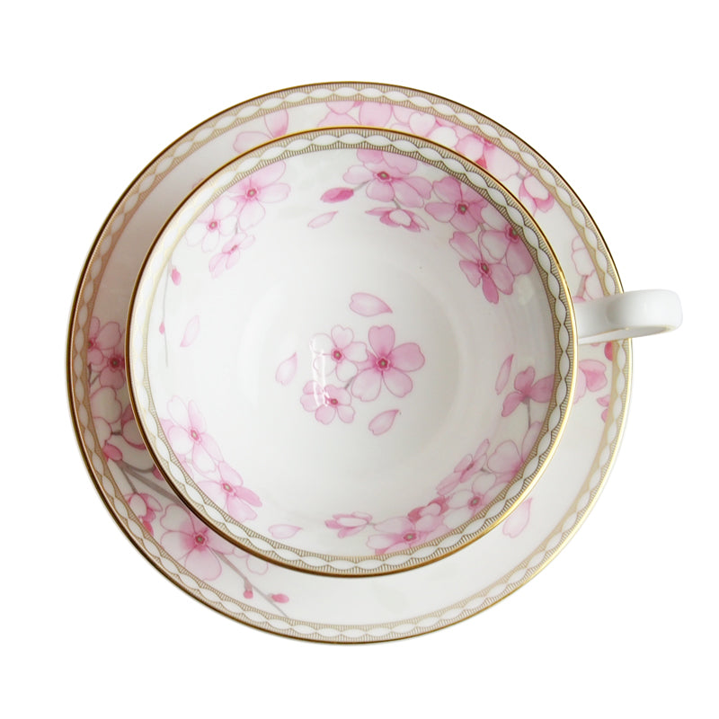 ウェッジウッド (WEDGWOOD) スプリングブロッサム ティーカップ&ソーサー ピオニー 【ブランドBOX付】