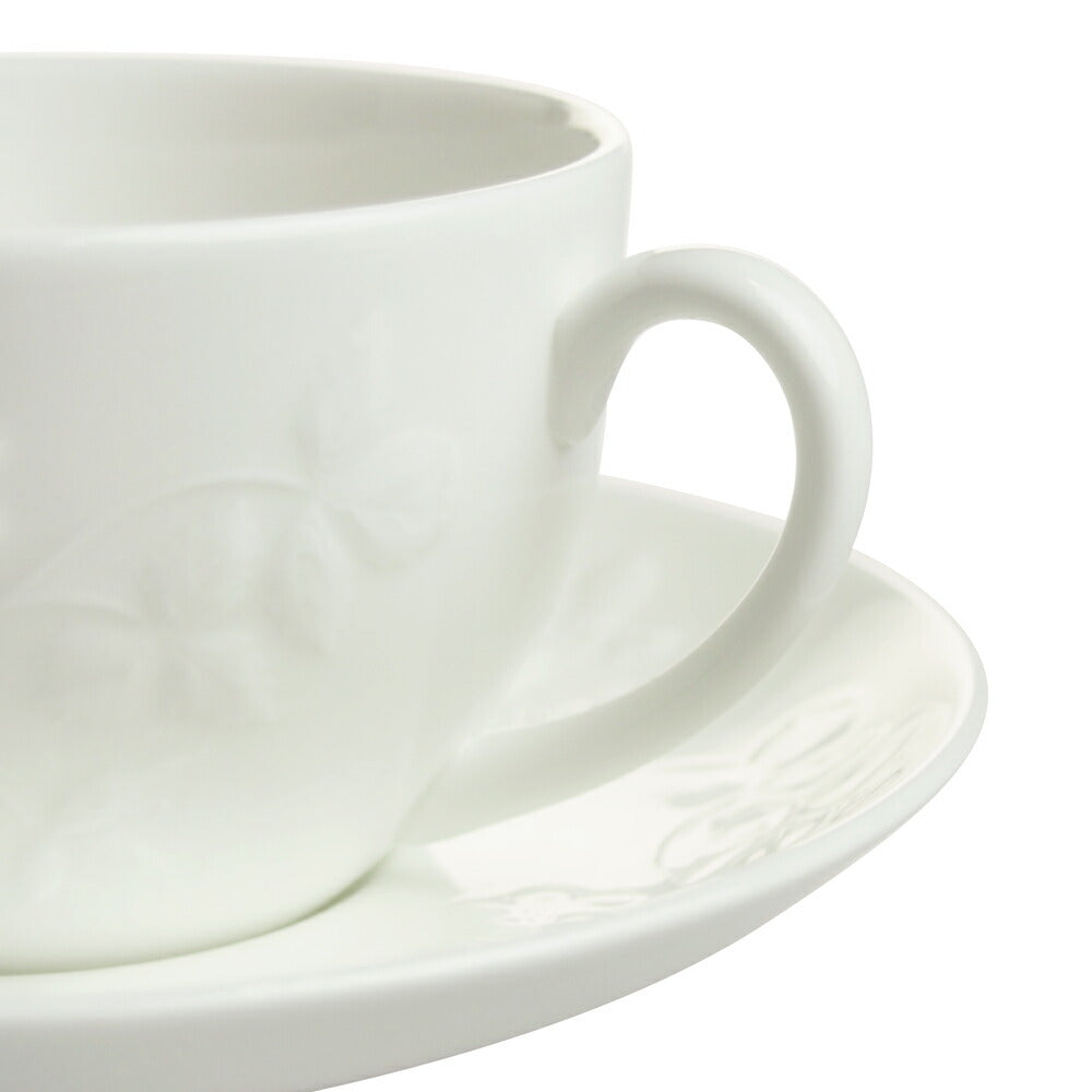 ウェッジウッド (WEDGWOOD) ワイルドストロベリー ホワイト ティーカップ&ソーサー 箱付