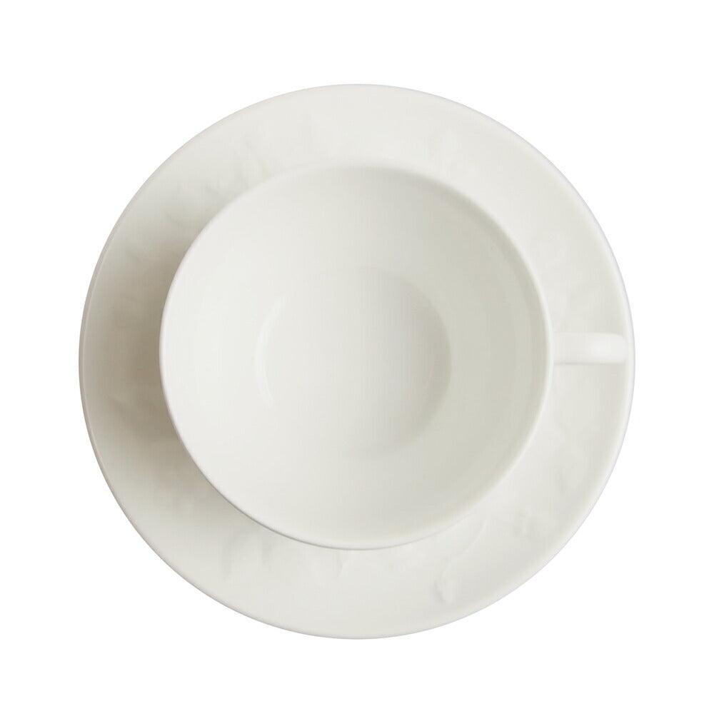 ウェッジウッド (WEDGWOOD) ワイルドストロベリー ホワイト ティーカップ&ソーサー 箱付