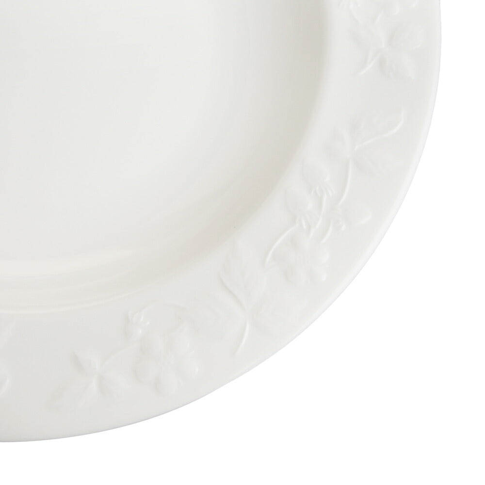 ウェッジウッド (WEDGWOOD) ワイルドストロベリー ホワイト ディーププレート 23cm