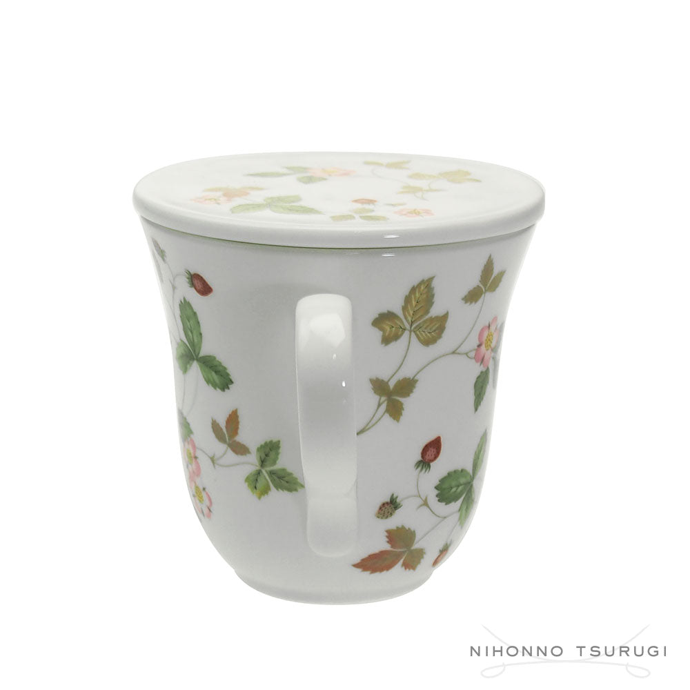 ウェッジウッド (WEDGWOOD) ワイルドストロベリー カジュアル 蓋付き マグカップ
