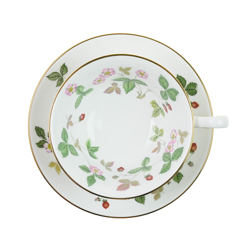 【英国製】ウェッジウッド(WEDGWOOD) ワイルドストロベリー カップ＆ソーサー