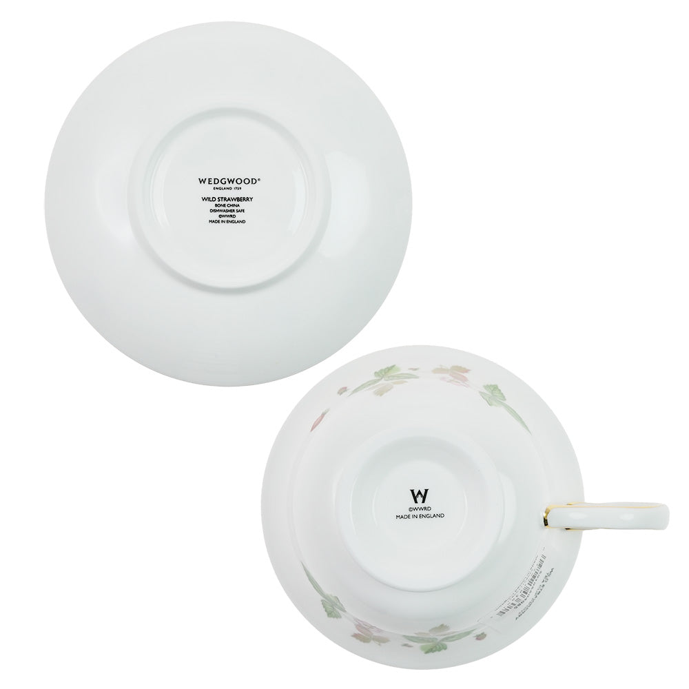 【英国製】ウェッジウッド(WEDGWOOD) ワイルドストロベリー カップ＆ソーサー