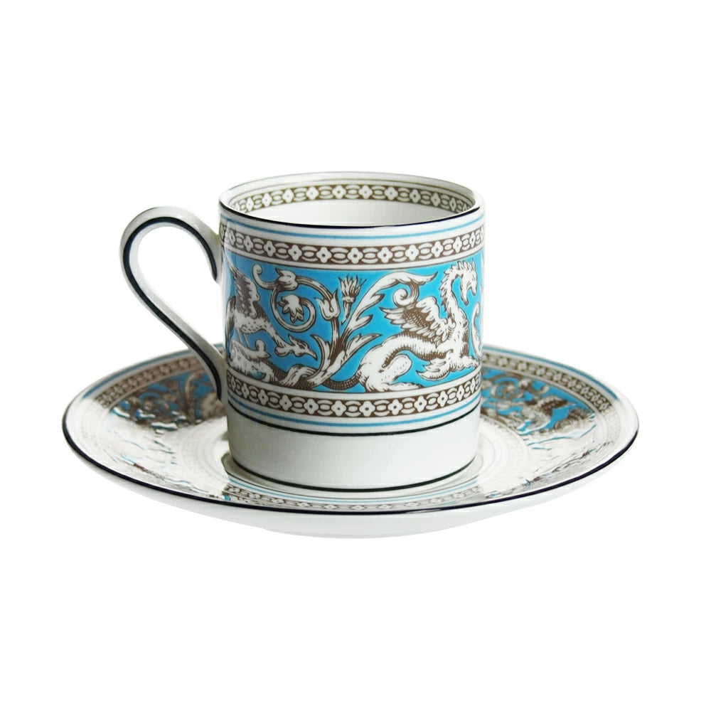 ウェッジウッド (WEDGWOOD) フロレンティーンターコイズ コーヒーカップ&ソーサー ボンド