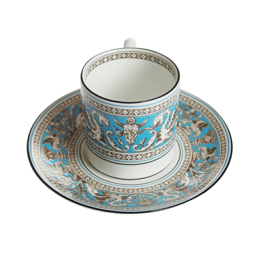 ウェッジウッド (WEDGWOOD) フロレンティーンターコイズ コーヒーカップ&ソーサー ボンド