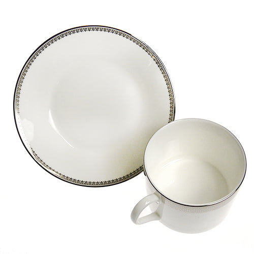 ウェッジウッド (WEDGWOOD) レースプラチナ ティーカップ＆ソーサー インペリアル         