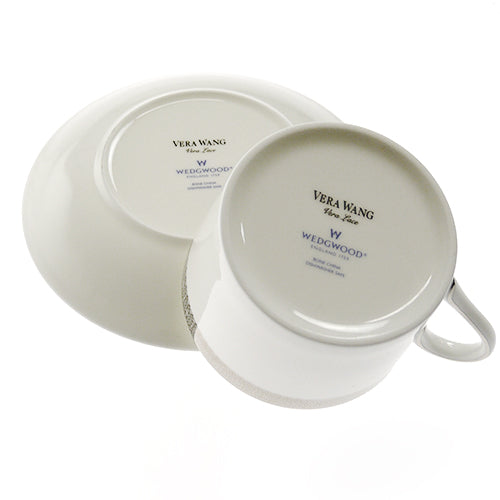 ウェッジウッド (WEDGWOOD) レースプラチナ ティーカップ＆ソーサー インペリアル         