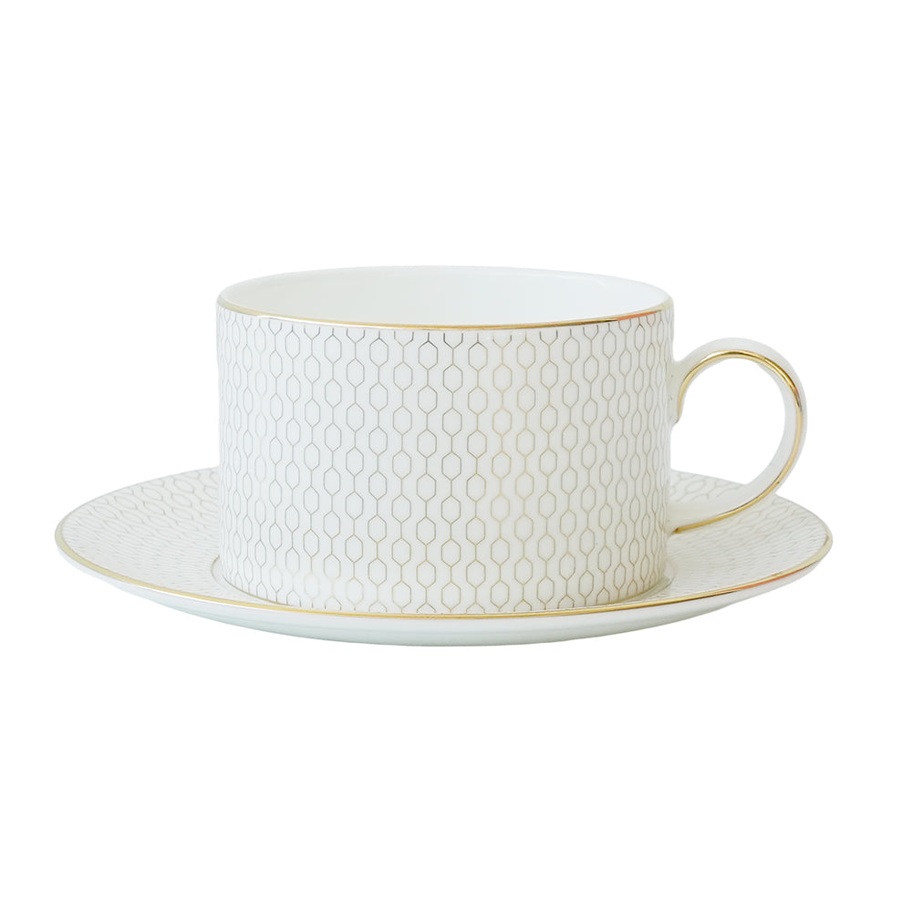 ウェッジウッド (WEDGWOOD) GIO ジオゴールド ティーカップ&ソーサーギフトボックス付