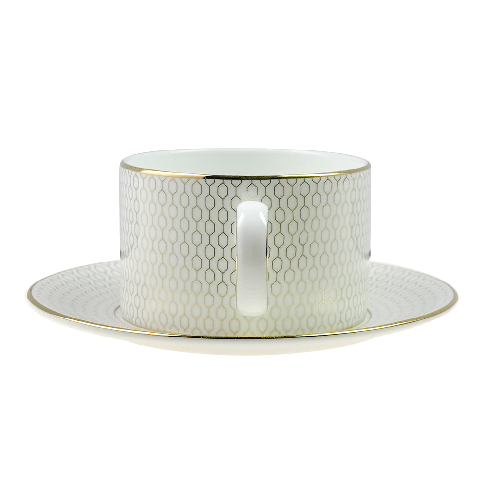 ウェッジウッド (WEDGWOOD) GIO ジオゴールド ティーカップ&ソーサーギフトボックス付