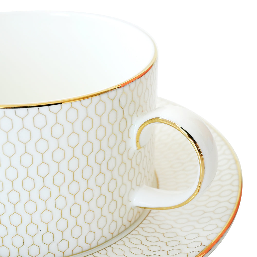 ウェッジウッド (WEDGWOOD) GIO ジオゴールド ティーカップ&ソーサーギフトボックス付