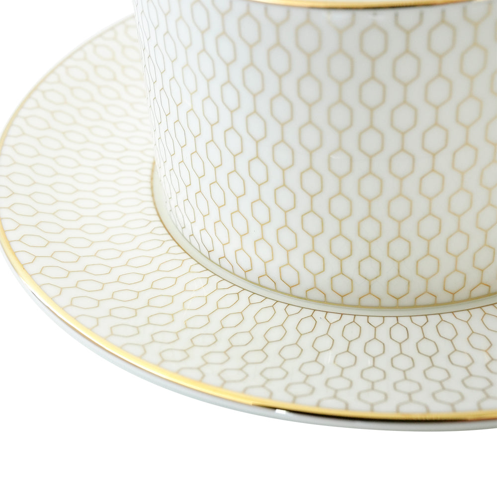 ウェッジウッド (WEDGWOOD) GIO ジオゴールド ティーカップ&ソーサーギフトボックス付