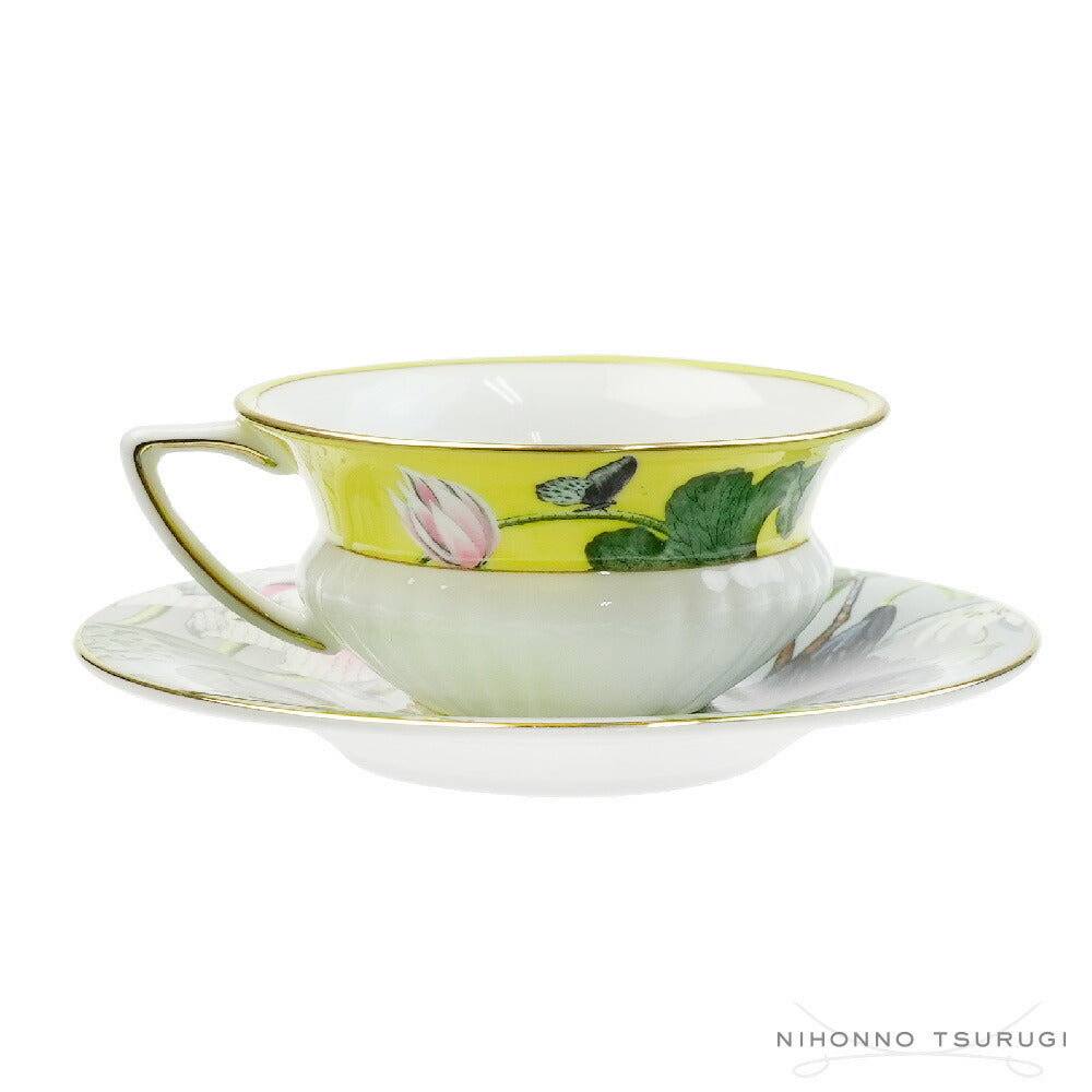 ウェッジウッド (WEDGWOOD) ワンダーラスト ウォーターリリーティーカップ＆ソーサー