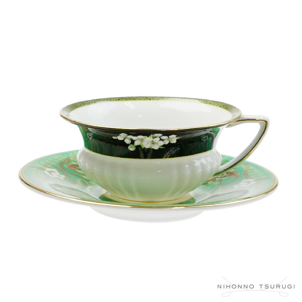 ウェッジウッド (WEDGWOOD) ワンダーラスト エメラルドフォレスト ティーカップ＆ソーサー
