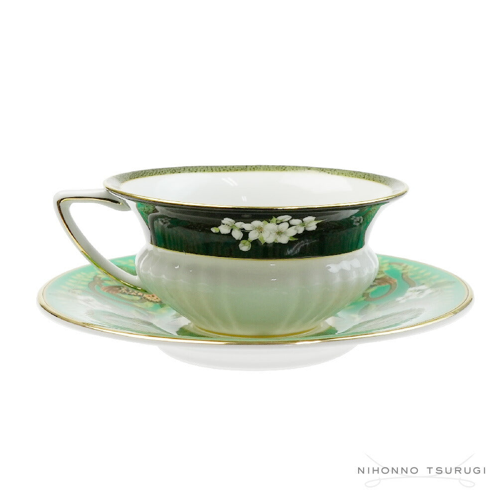 ウェッジウッド (WEDGWOOD) ワンダーラスト エメラルドフォレスト ティーカップ＆ソーサー