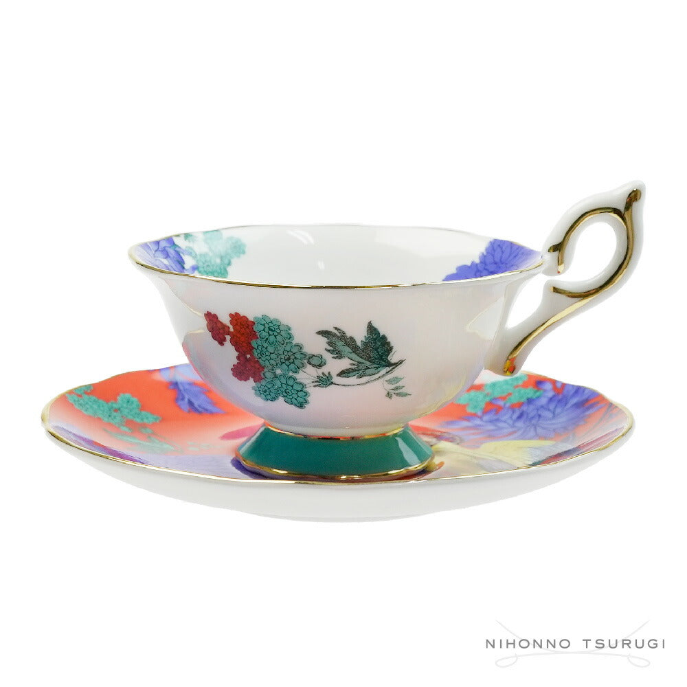 ウェッジウッド (WEDGWOOD) ワンダーラスト ゴールデンパロット ティーカップ＆ソーサー