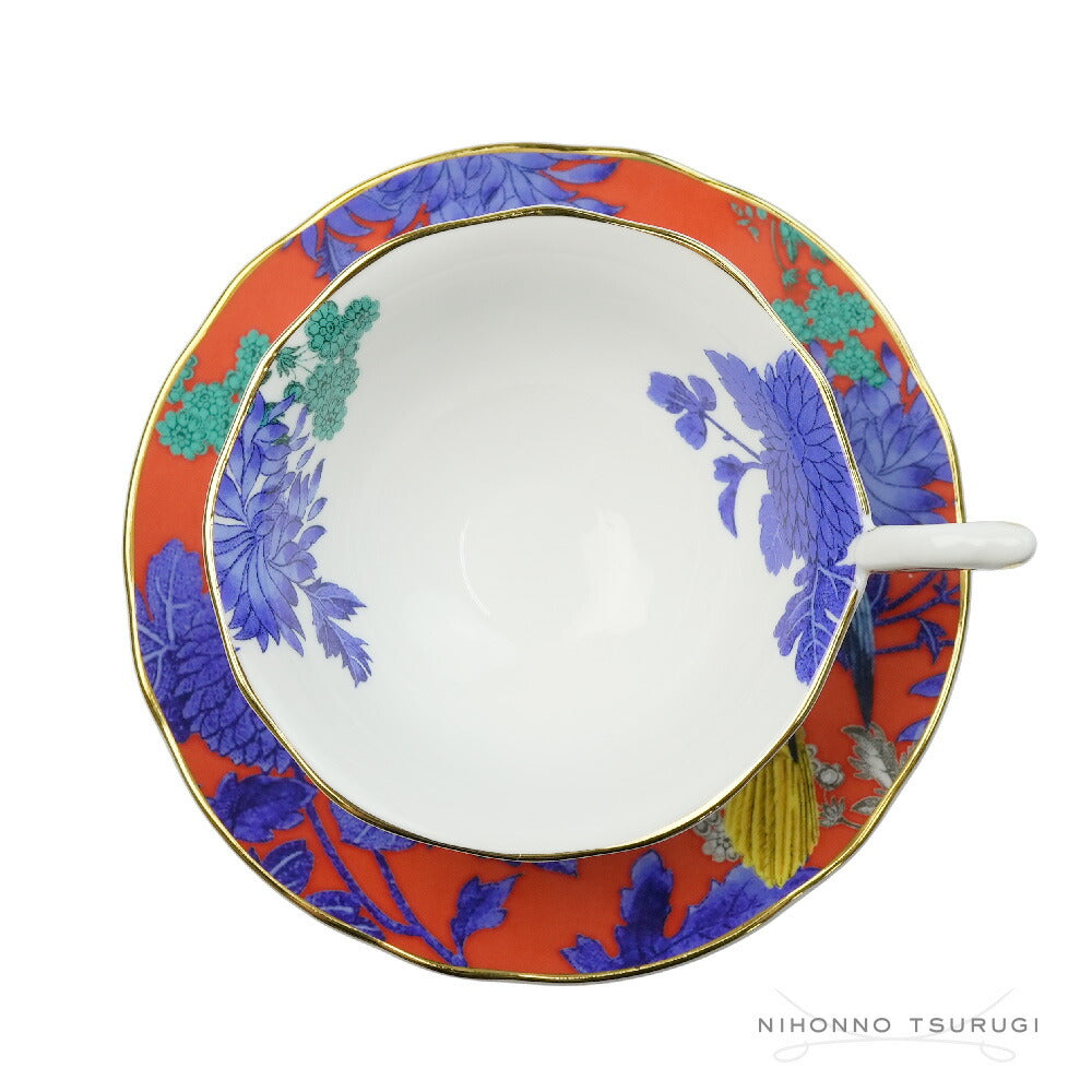 ウェッジウッド (WEDGWOOD) ワンダーラスト ゴールデンパロット ティーカップ＆ソーサー