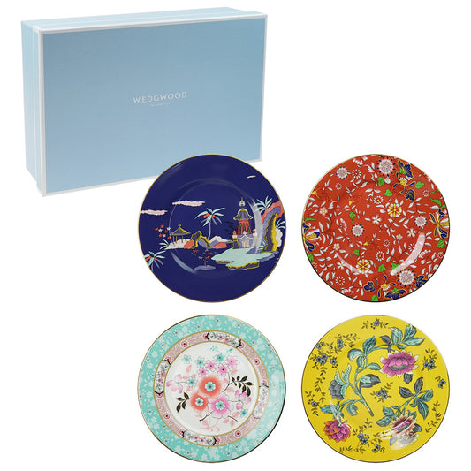 ウェッジウッド (WEDGWOOD) ワンダーラスト 20cm プレート 4pcs セット