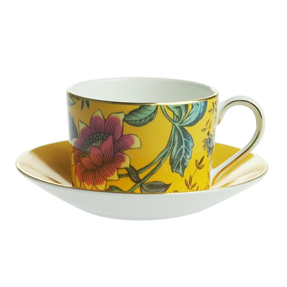 ウェッジウッド (WEDGWOOD) ワンダーラスト イエロー トンキン ティーカップ＆ソーサー         