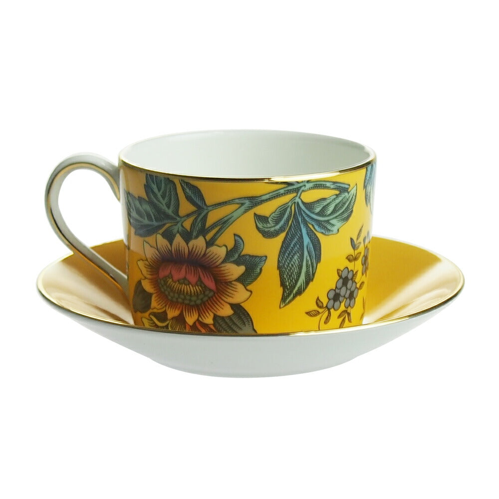 ウェッジウッド (WEDGWOOD) ワンダーラスト イエロー トンキン ティーカップ＆ソーサー         