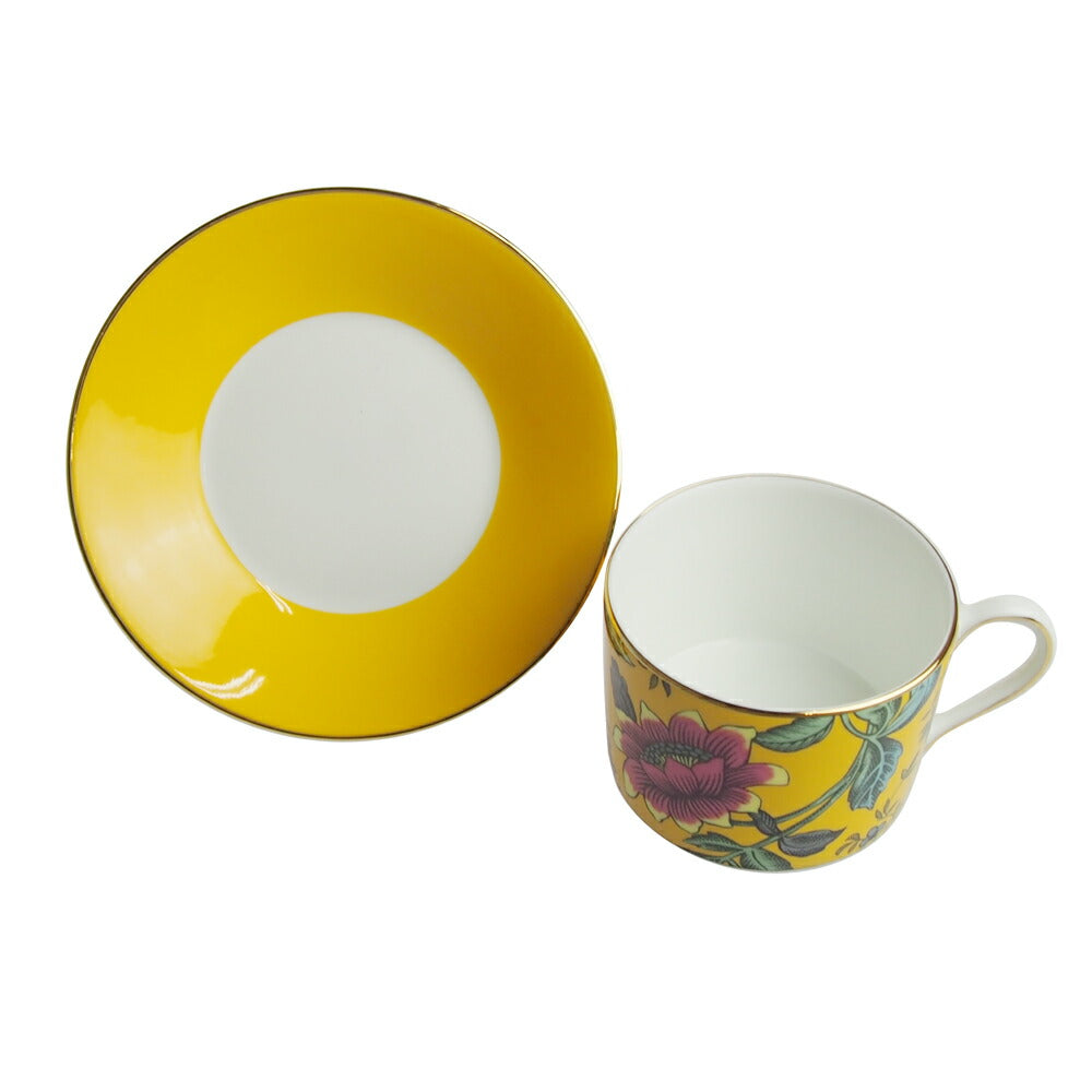 ウェッジウッド (WEDGWOOD) ワンダーラスト イエロー トンキン ティーカップ＆ソーサー         
